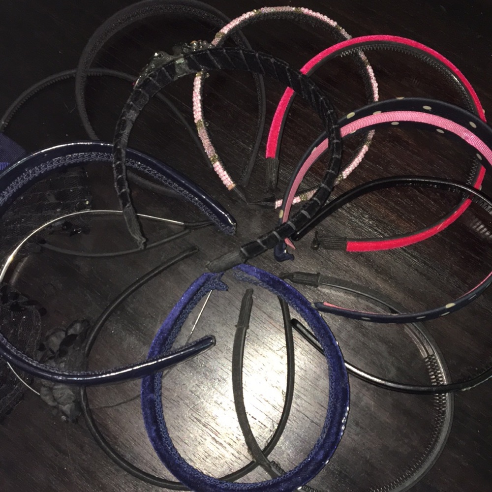 HUGE BUNDLE OF 12 Girl Headbands Fancy and Casual
